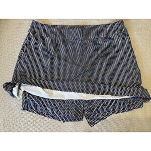 Fairway & Green Ladies 8 Skirt Skort Herringbone Golf Tennis Pickle Ball Black